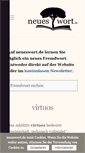 Mobile Screenshot of neueswort.de